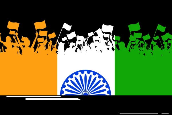 Patriottismo indiano — Vettoriale Stock
