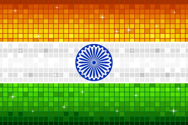 迪斯科印度国旗 — 图库矢量图片