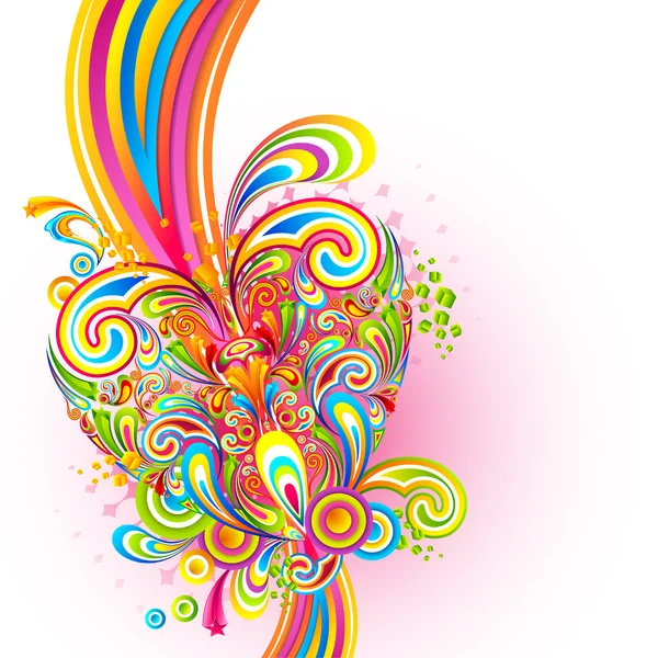 Fond d'amour coloré — Image vectorielle