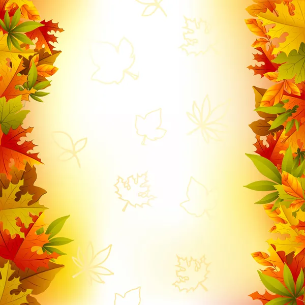 Carte d'automne — Image vectorielle