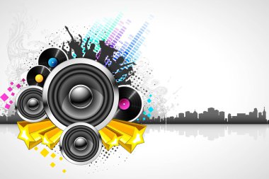 Abstract Musical Background clipart