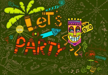 Tiki Party clipart