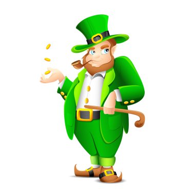 Saint Patrick Leprechaun clipart