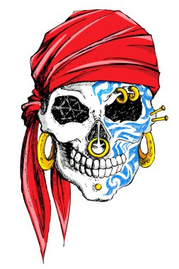 Decorated Skull clipart