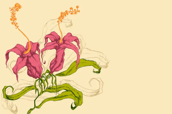 Ретро квітка — стоковий вектор