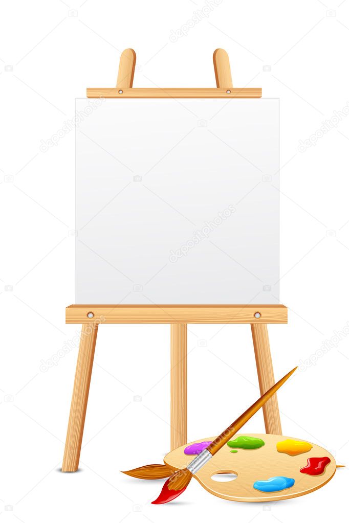 Easel with Color Palette