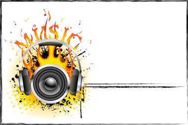 Hot Music clipart