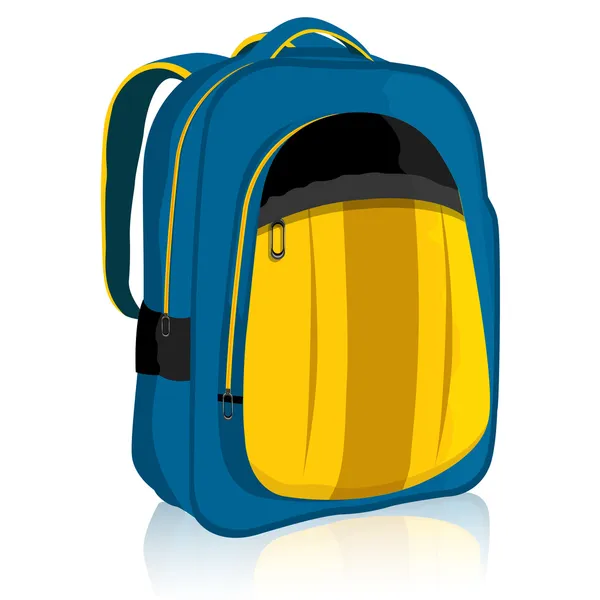 Školní batoh — Stockový vektor