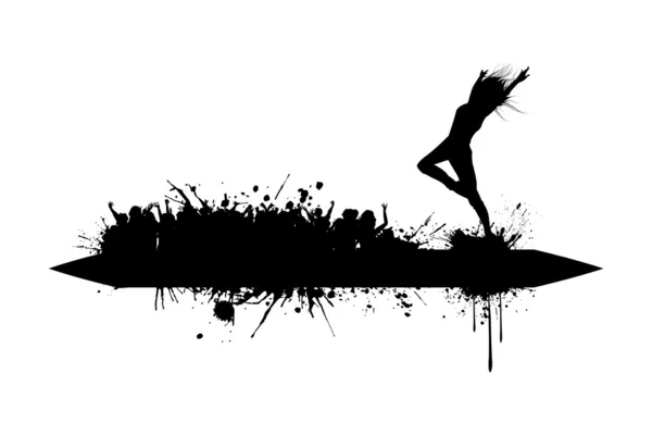 Danseuse grognon — Image vectorielle