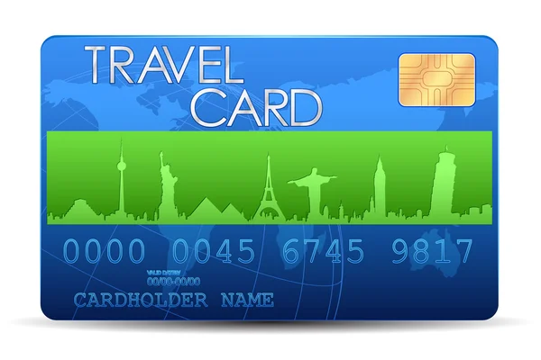 Travel Card — Stock Vector