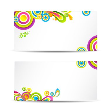 Colorful Visiting Card clipart