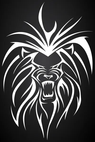 Tatouage de lion — Image vectorielle
