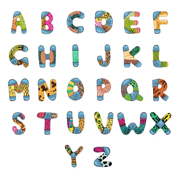 Alfabeto ABC — Vettoriale Stock