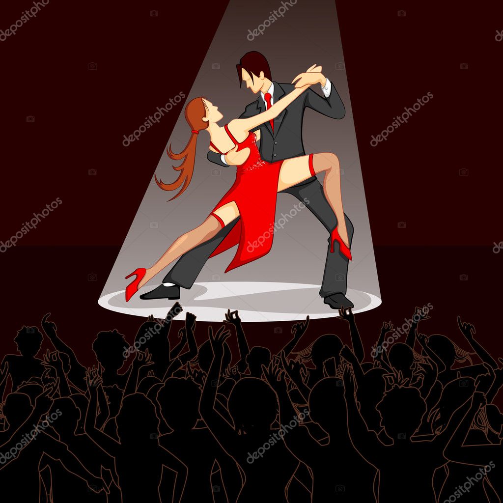 Dancer performing on Stage Stock Vector Image by ©vectomart #9319765