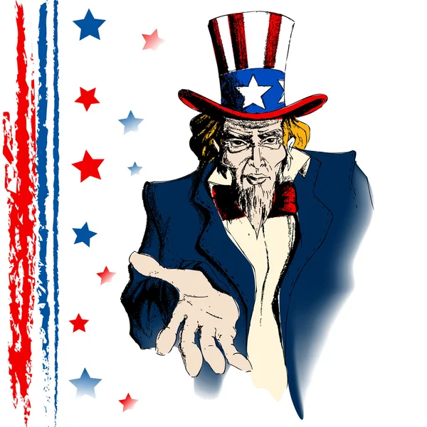 Uncle Sam — Stock Vector