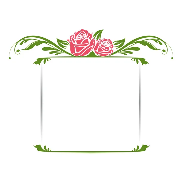 Εκλεκτής ποιότητας floral πλαίσιο — Διανυσματικό Αρχείο