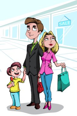 Aile Alışveriş Yapıyor