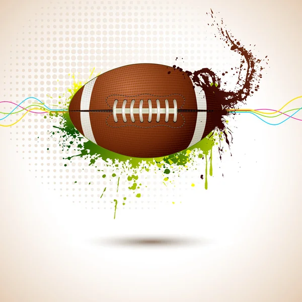 Balle de rugby — Image vectorielle