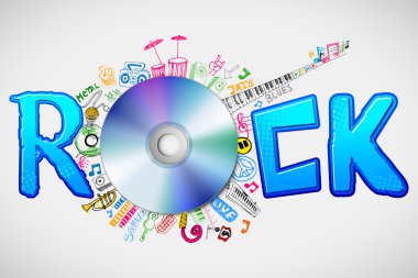 Music Doddle around CD clipart