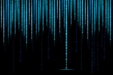 Matrix Binary Background clipart