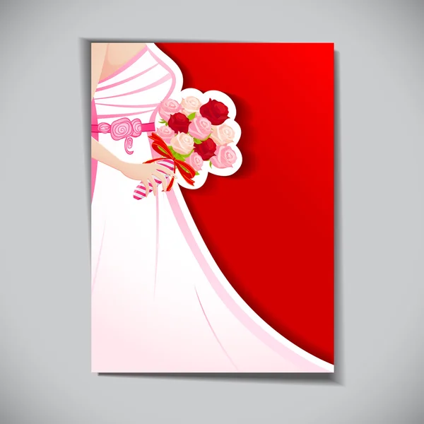 Carte de mariage — Image vectorielle