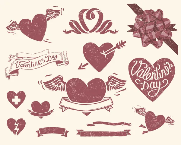 stock vector Valentine’s day set