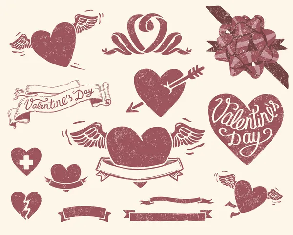 Dia dos Namorados definido Ilustrações De Bancos De Imagens Sem Royalties