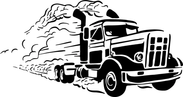 Vinobraní nákladní automobil — Stockový vektor