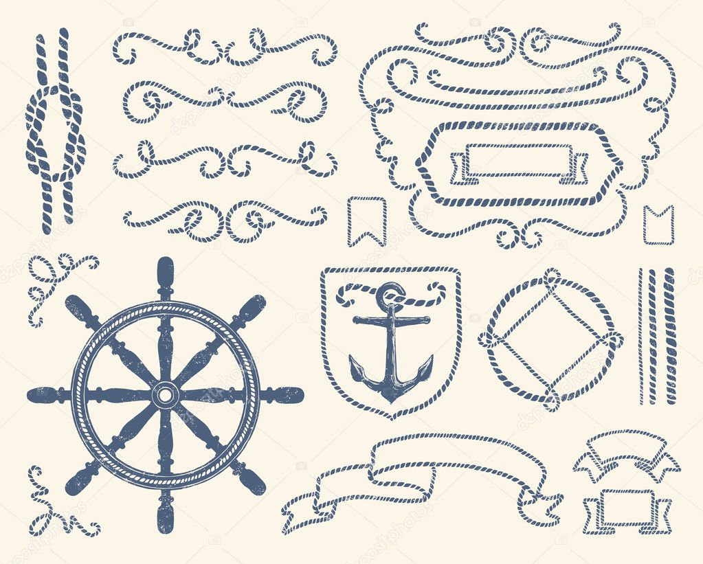 Set decorazione nautica
