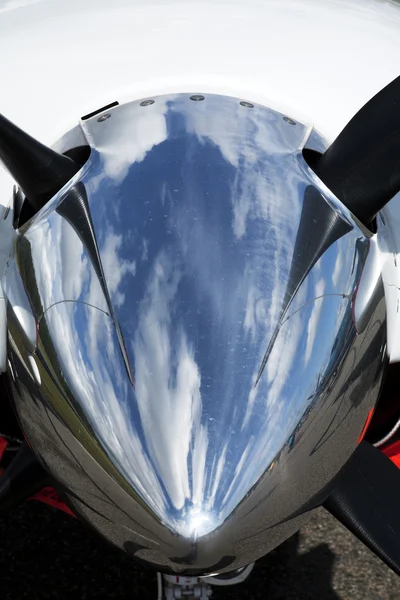 Detail des Geschäftsflugzeugmotors — Stockfoto