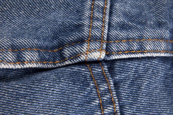 Détail du jeans bleu — Photo