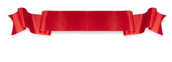 Elegancia banner de cinta roja —  Fotos de Stock