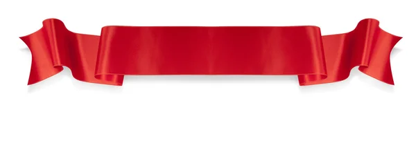 Elegância faixa de fita vermelha Imagem De Stock