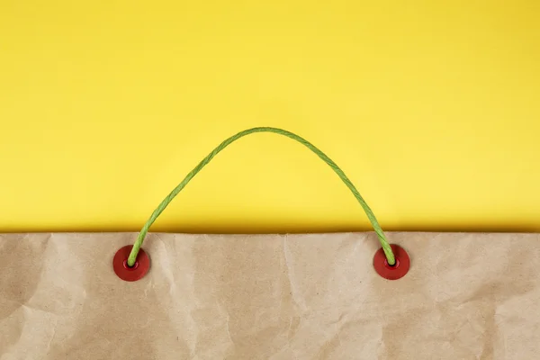 Papírový sáček s úchyty — Stock fotografie
