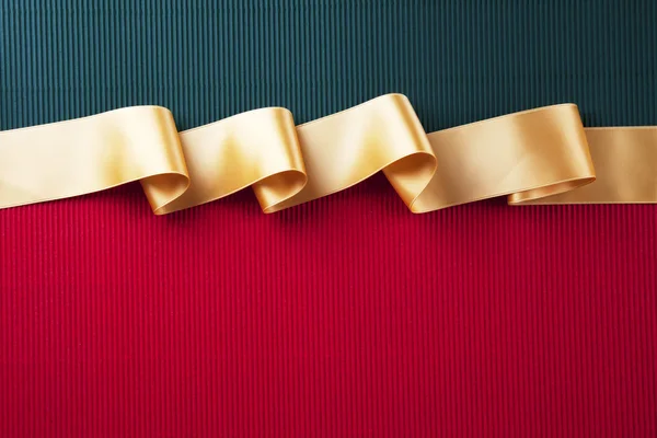 Gold ribbon banner — Stock Photo, Image