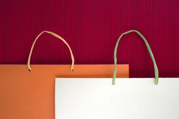 Paper bag with handles — Stock Photo, Image