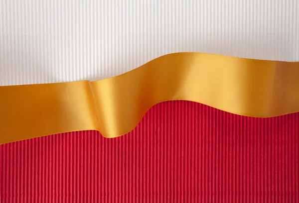 Gold ribbon banner — Stock Photo, Image