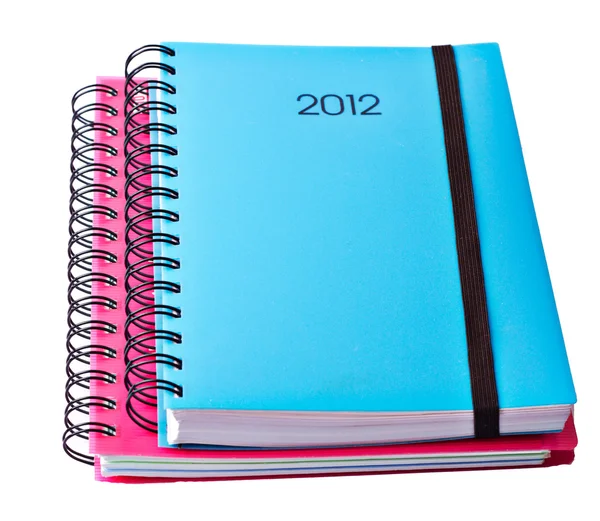 Blauwe dagboek voor 2012 — Stockfoto