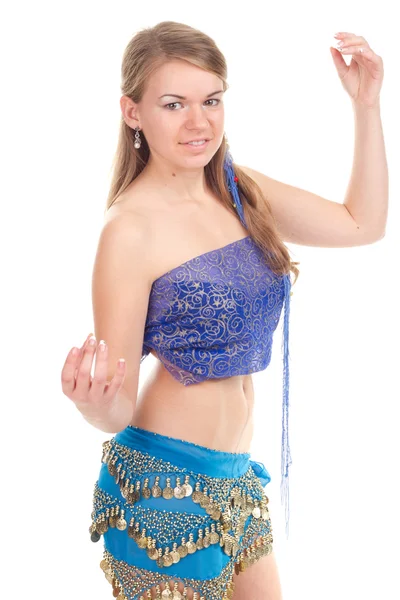 Arabische dans die wordt uitgevoerd door een mooie blonde — Stockfoto