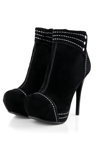 Sapatos femininos pretos — Fotografia de Stock