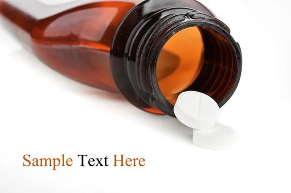 Bottle with pills — Stock Photo, Image