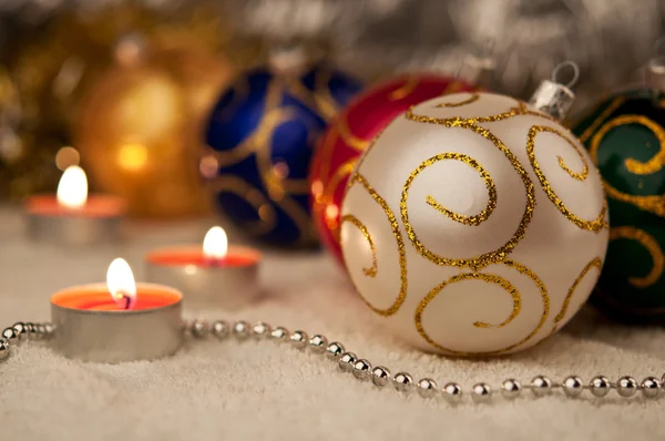 stock image White Christmas ball