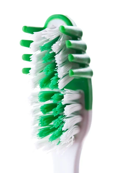 Nuevo cepillo de dientes verde — Foto de Stock