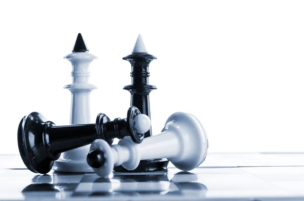 Queens and kings chess Royalty Free Stock Images
