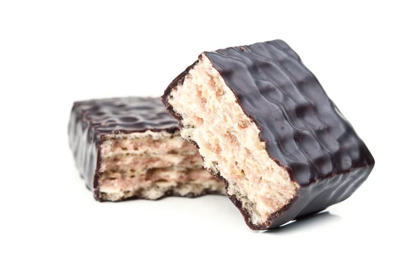 Wafels in chocolade — Stockfoto