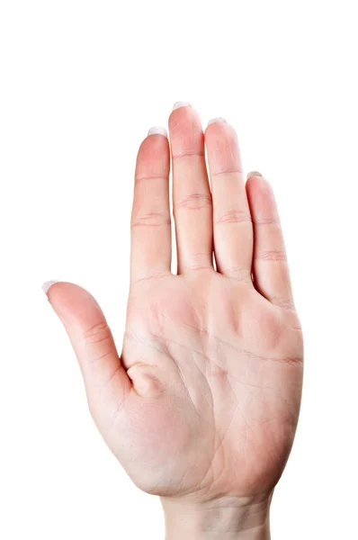 Зупинка жест рукою — стокове фото