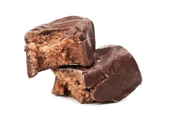 Closeup kırık çikolata şeker — Stok fotoğraf