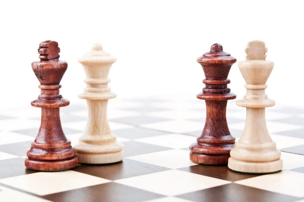 Par de xadrez isolado — Fotografia de Stock