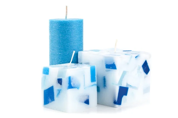 Christmas candles isolated — Stock Photo, Image
