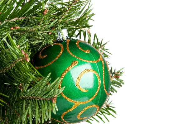 Christmas ball på fir-träd — Stockfoto